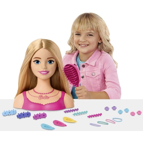 Детска кукла Barbie глава за оформяне на прически блондинка | PAT29856