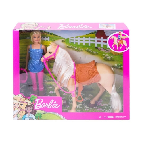Детски игрален комплект Кукла Barbie с кон | PAT29870