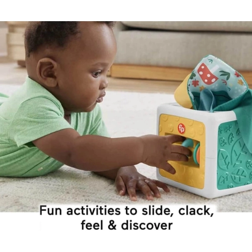 Бебешка играчка Занимателен куб с различни текстури | PAT29947