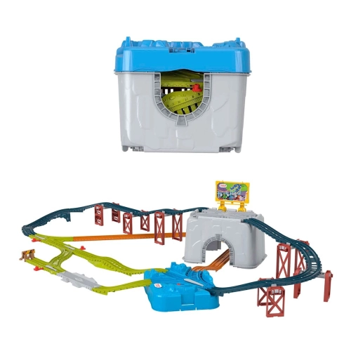 Детски комплект Thomas & Friends Кофа с конструктор и релси | PAT30005