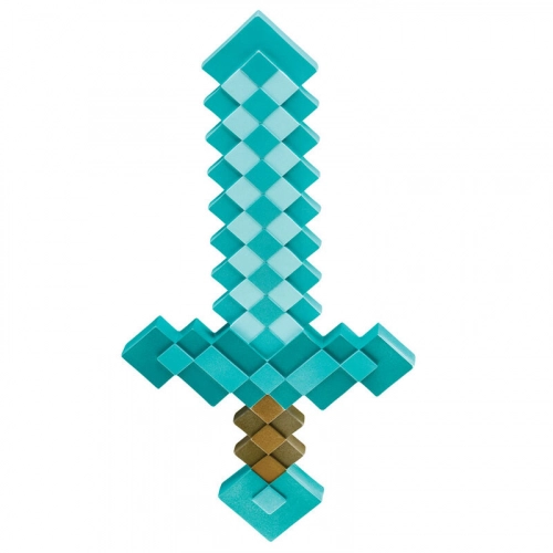 Детски пластмасов меч Minecraft  диамантен | PAT30101