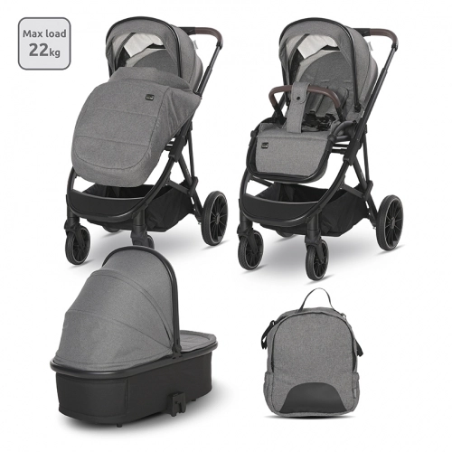 Детска комбинирана количка Aria  2в1 Grey | PAT30174