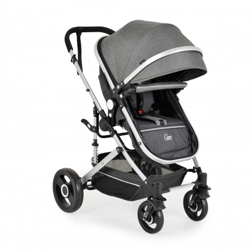Бебешка комбинирана количка 2в1 Ciara сиво с черно | PAT30240