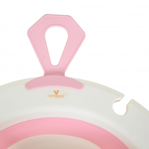 Бебешка сгъваема вана с дигитален термометър Terra pink  - 7