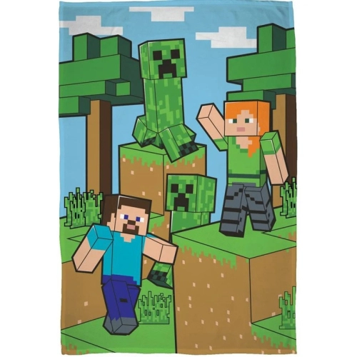 Детско поларено одеяло Minecraft Steve and Alex | PAT30253