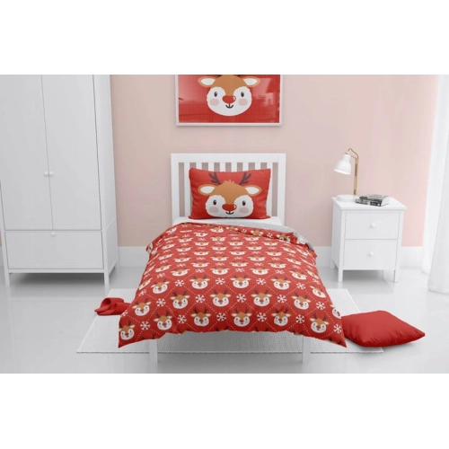 Детски спален комплект Christmas deer 160x200 см | PAT30282