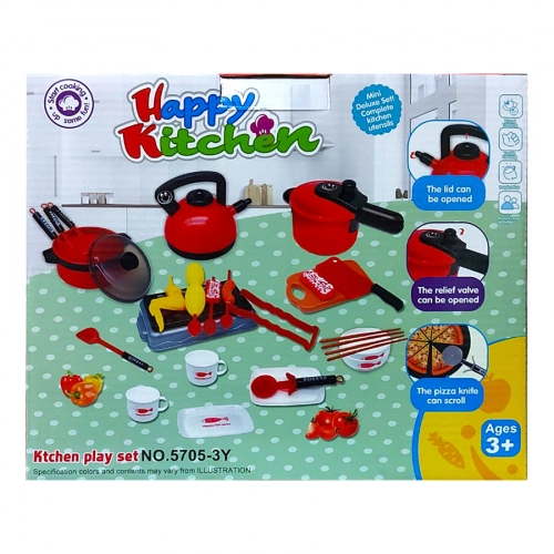 Детски червен кухненски комплект за готвене | PAT30619