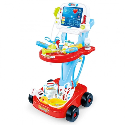 Детски игрален комплект Лекарски мобилен пункт с кардиограма | PAT30638