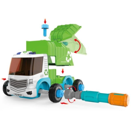 Детска играчка Разглобяем Камион за боклук с дистанционно | PAT30660
