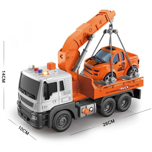 Детска играчка Оранжев камион паяк със звук и светлини | PAT30663