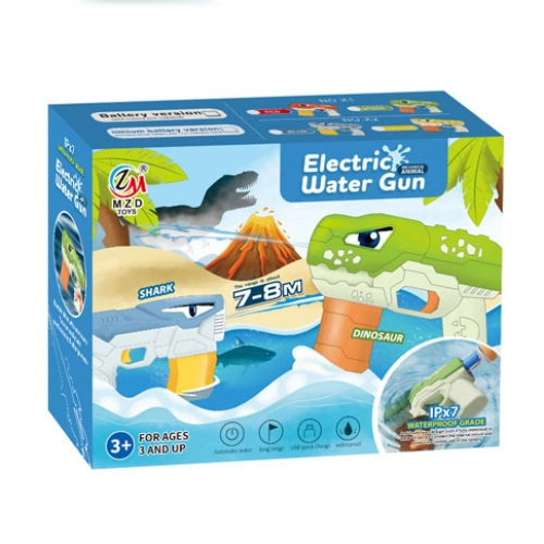 Детска играчка Зелен воден пистолет на батерии Динозавър | PAT30673