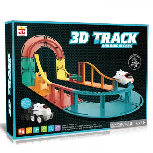 Детска писта 2 в 1 3D Track Совалка със светлини | PAT30692