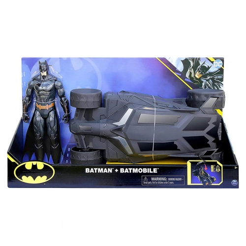 Детски игрален комплект Batman Батмобил с фигурка 30 см | PAT30853