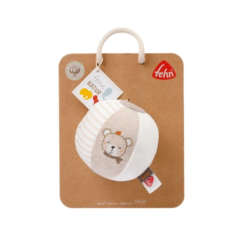 Бебешка играчка Мека топка Магаренце и Теди FehnNATUR ф11 см | PAT30905