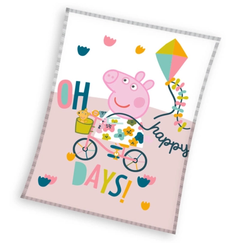 Детско одеяло Peppa Pig Oh happy days 130x170cm | PAT30939