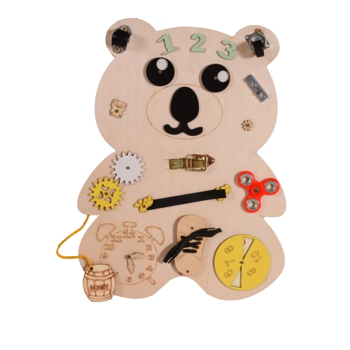 Детска монтесори дървена дъска Bear | PAT30961