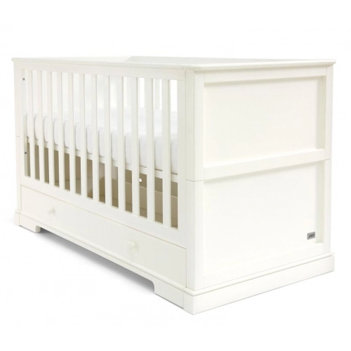 Бебешко бяло легло с чекмедже Oxford White | PAT31060