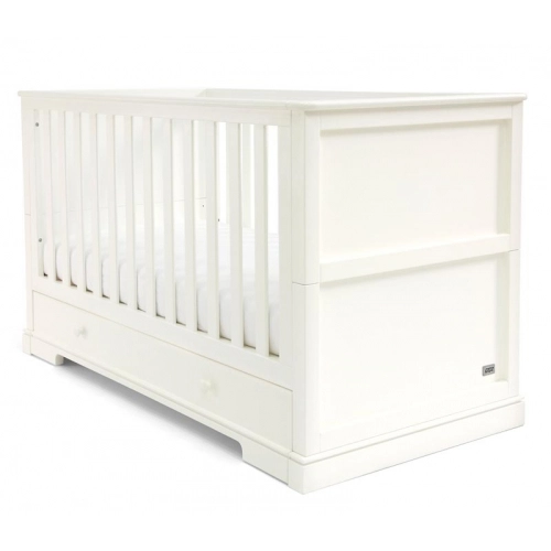 Бебешко бяло легло с чекмедже Oxford White | PAT31060