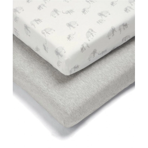 Долен чаршаф с ластик за бебешко легло 2 броя Elephant | PAT31118