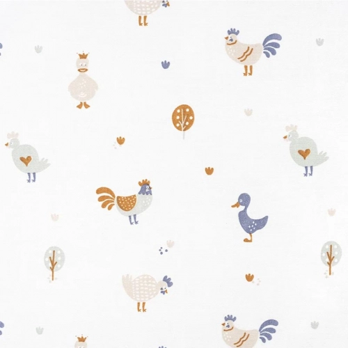 Комплект чаршафи за бебешко легло Kikeriki | PAT31156