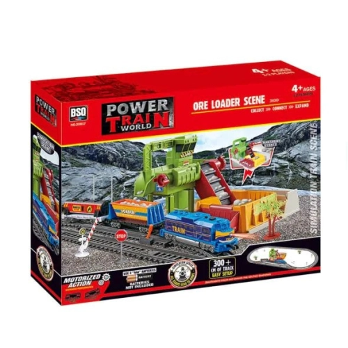 Детска играчка Товарен влак с каменоломна Power Train 300см | PAT31322
