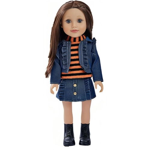 Детска кукла Fashion Girl с дънков тоалет 46 cm | PAT31335