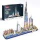 Детски 3D пъзел City Line Dubai 182ч. с LED светлини  - 5