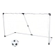 Детска бяла футболна врата с топка Soccer Set 158см.  - 1