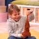 Детска плюшена играчка Кафяво куче Рошльо  - 4