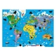 Детски магически пъзел Карта на света 50 части  - 2