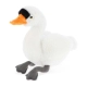 Детска бяла екологична плюшена играчка Лебед, 20 см 