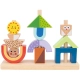 Детска дървена игра със сенки за подреждане и нанизване  - 1