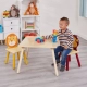 Детска Дървена Маса с 2 Столчета  - 6