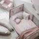 Обиколник за бебешко легло 60х70х60см - Snoops Rosa  - 4