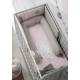 Обиколник за бебешко легло 60х70х60см - Snoops Rosa  - 5