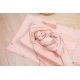 Бебешка розова памучна пелена Pure Cotton Pink  - 5