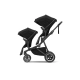 Комбинирана бебешка количка 2в1 Sleek  черна  - 4