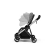 Детска лятна количка Shine Grey Melange/шаси Aluminum  - 3