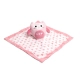 Бебешка розова играчка кърпичка Owl pink  - 3