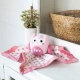 Бебешка розова играчка кърпичка Owl pink  - 4