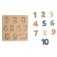 Детска играчка дървен пъзел Numbers  - 1