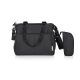 Черна чанта за бебешка количка Maya Black  - 3