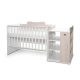 Бебешко дървено легло Multi 190/82 Цвят Бяло/Светъл Дъб  - 1