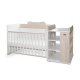 Бебешко дървено легло Multi 190/82 Цвят Бяло/Светъл Дъб  - 2