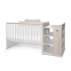 Бебешко дървено легло Multi 190/82 Цвят Бяло/Светъл Дъб  - 3