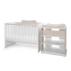 Бебешко дървено легло Multi 190/82 Цвят Бяло/Светъл Дъб  - 4
