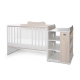 Бебешко дървено легло Multi 190/82 Цвят Бяло/Светъл Дъб  - 5