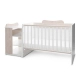 Бебешко дървено легло Multi 190/82 Цвят Бяло/Светъл Дъб  - 7