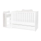 Бебешко дървено легло Multi 190/82 Цвят Бяло/Арт  - 2