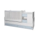 Детско дървено легло MiniMAX New Цвят бяло/Baby Blue  - 1